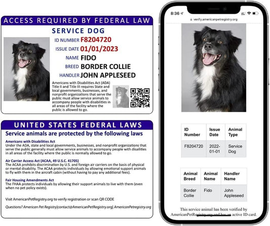 Service Animal Registration - American Pet Registry
