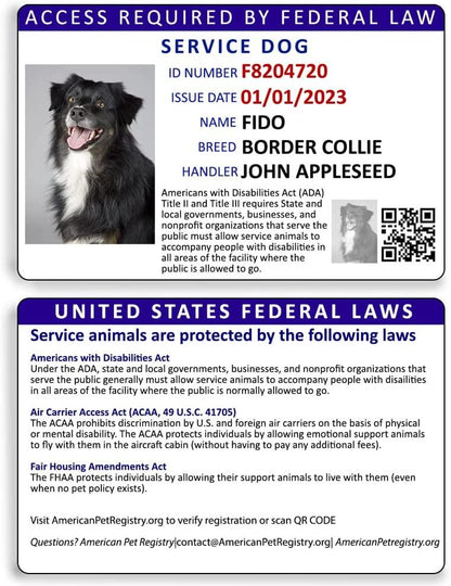 Service Animal Registration - American Pet Registry