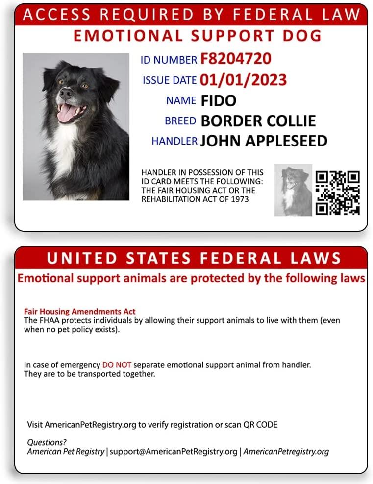 Emotional Support Dog Registration - American Pet Registry
